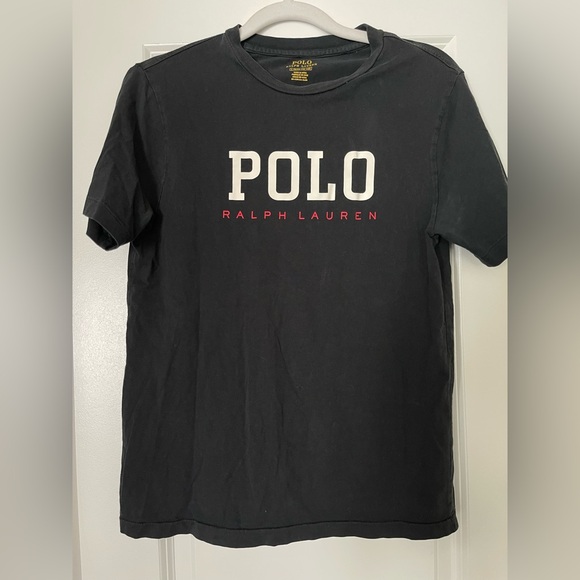 Polo Ralph Lauren Youth Large (14–16) Boys Logo Tee Black Classic T-Shirt - Picture 5 of 6